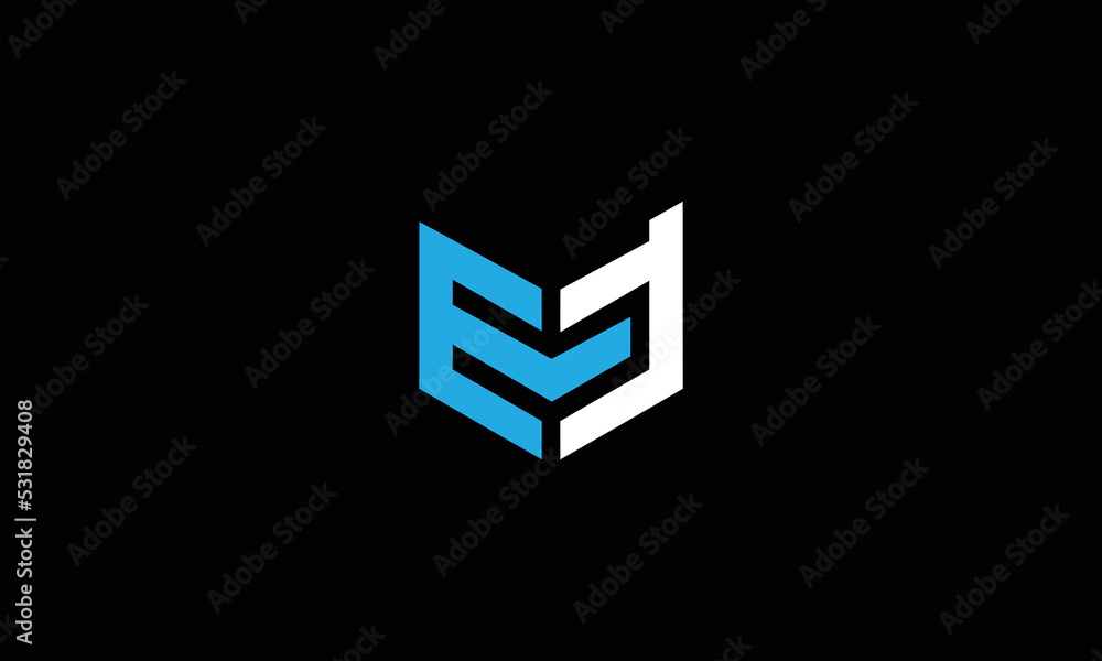 EF abstract vector logo monogram template EF abstract vector logo monogram template