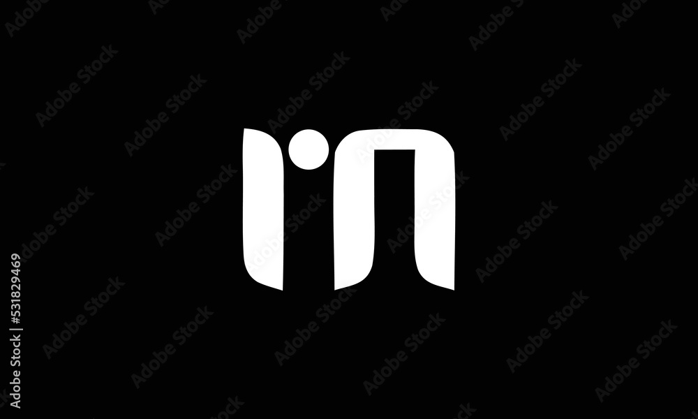Minimal elegant monogram art logo. Outstanding professional trendy awesome artistic RN initial based Alphabet icon logo. Premium Business logo White color on black background Minimal elegant monogram art logo. Outstanding professional trendy awesome artistic RN initial based Alphabet icon logo. Premium Business logo White color on black background