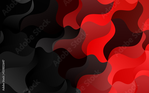 Light Red vector background with bent lines.