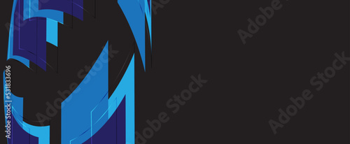 Black and blue background vector