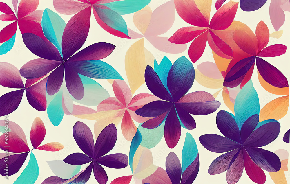 Beautiful color art of flowers background Beautiful color art of flowers background