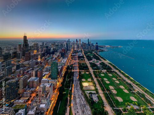 South Loop View of Chicago  photo