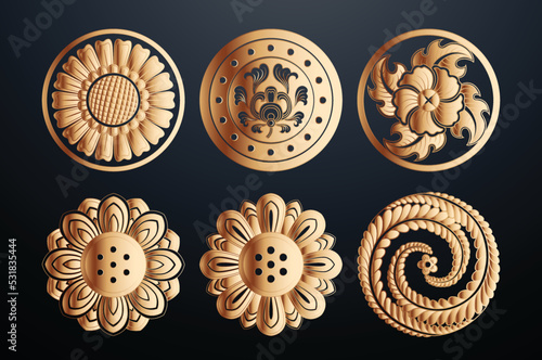 Vietnamese Traditional Decorative Art, Asian Pattern