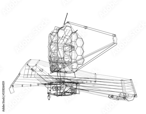 James Webb Space Telescope. Vector
