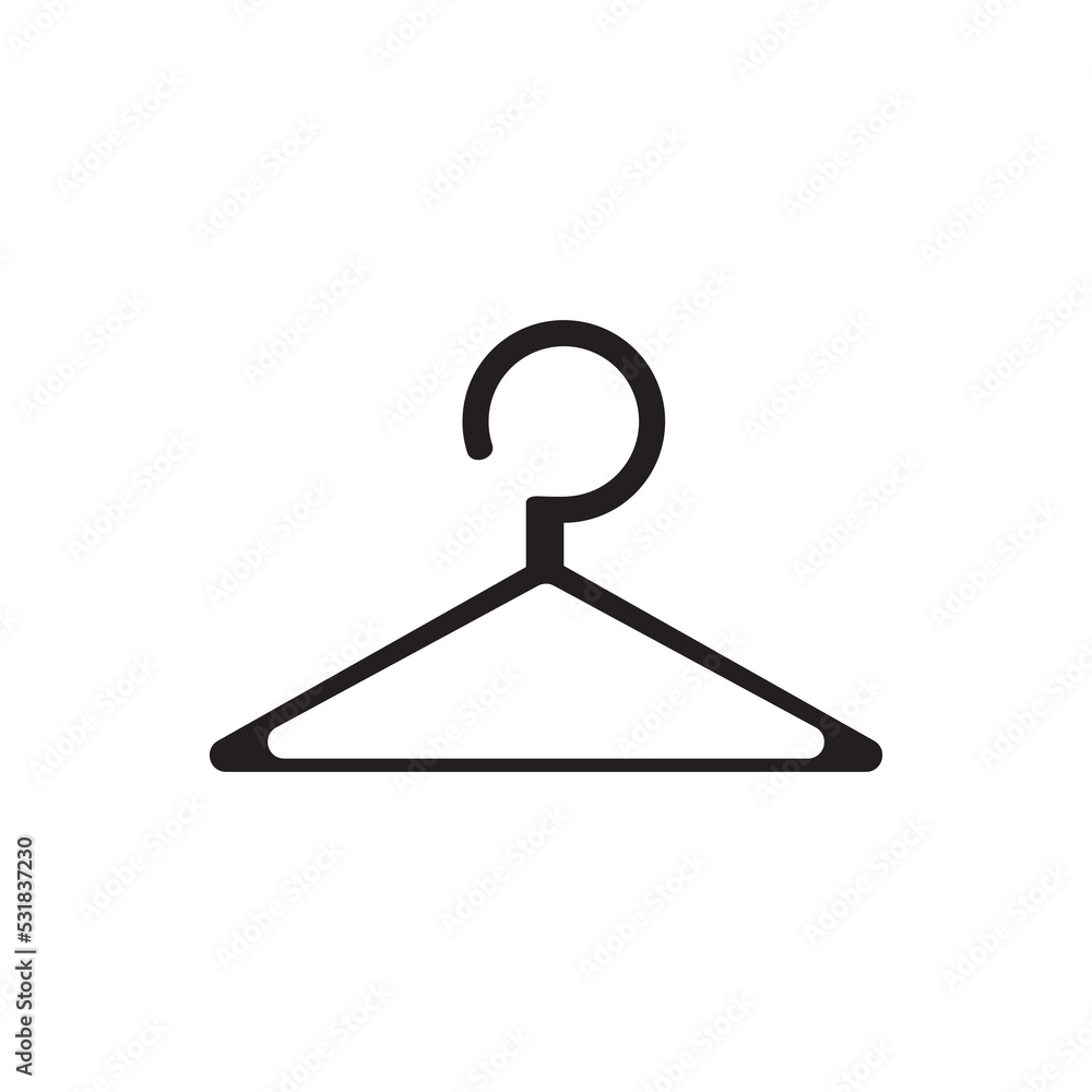 Graphic flat hanger icon for your design and website Graphic flat hanger icon for your design and website