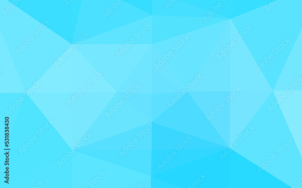 Light BLUE vector shining triangular background. Light BLUE vector shining triangular background.