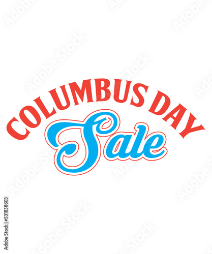 Columbus Day sale t shirt design
