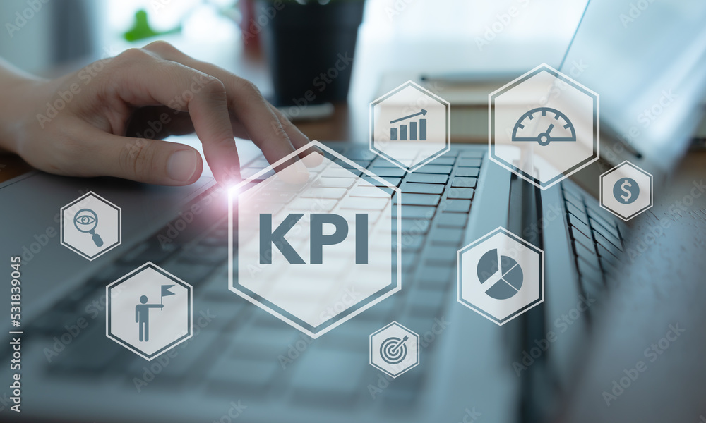 KPI concept. Key Performance Indicator using business intelligence