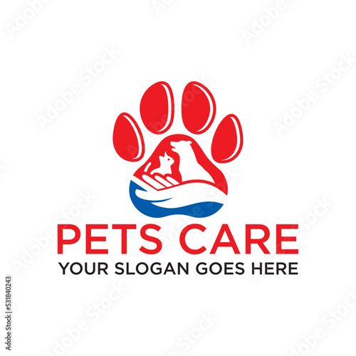 pets care logo , veterinary logo