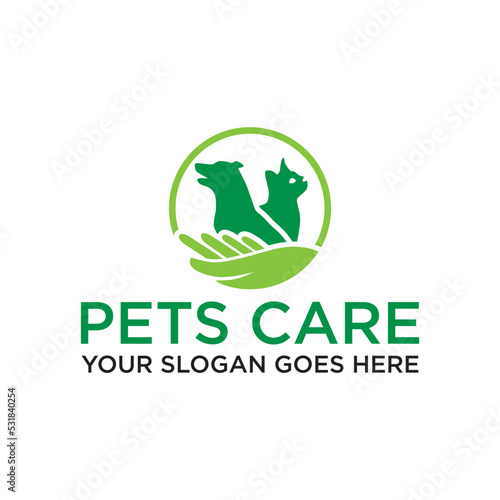 pets care logo , veterinary logo