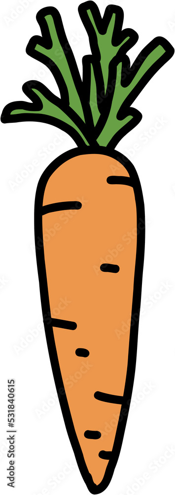 doodle freehand sketch drawing of carrot vegetable. doodle freehand sketch drawing of carrot vegetable.