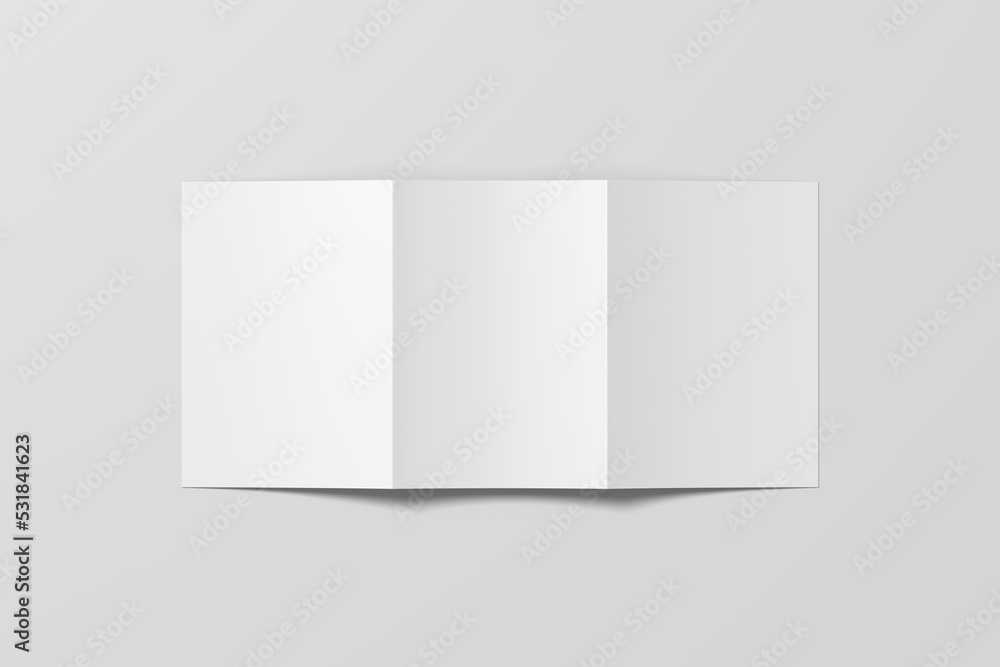 Cover of A4 trifold brochure mockup Cover of A4 trifold brochure mockup