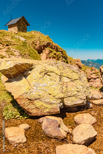 Beautiful alpine summer view at the famous Wildseelodersee lake, Fieberbrunn, Tyrol, Austria photo