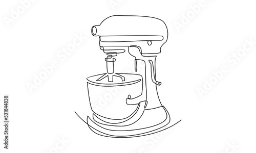 continuous line of Stand mixer. Home appliance, kitchen, electrical, food processor, kitchenware