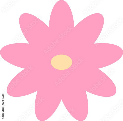 pink flower illustration