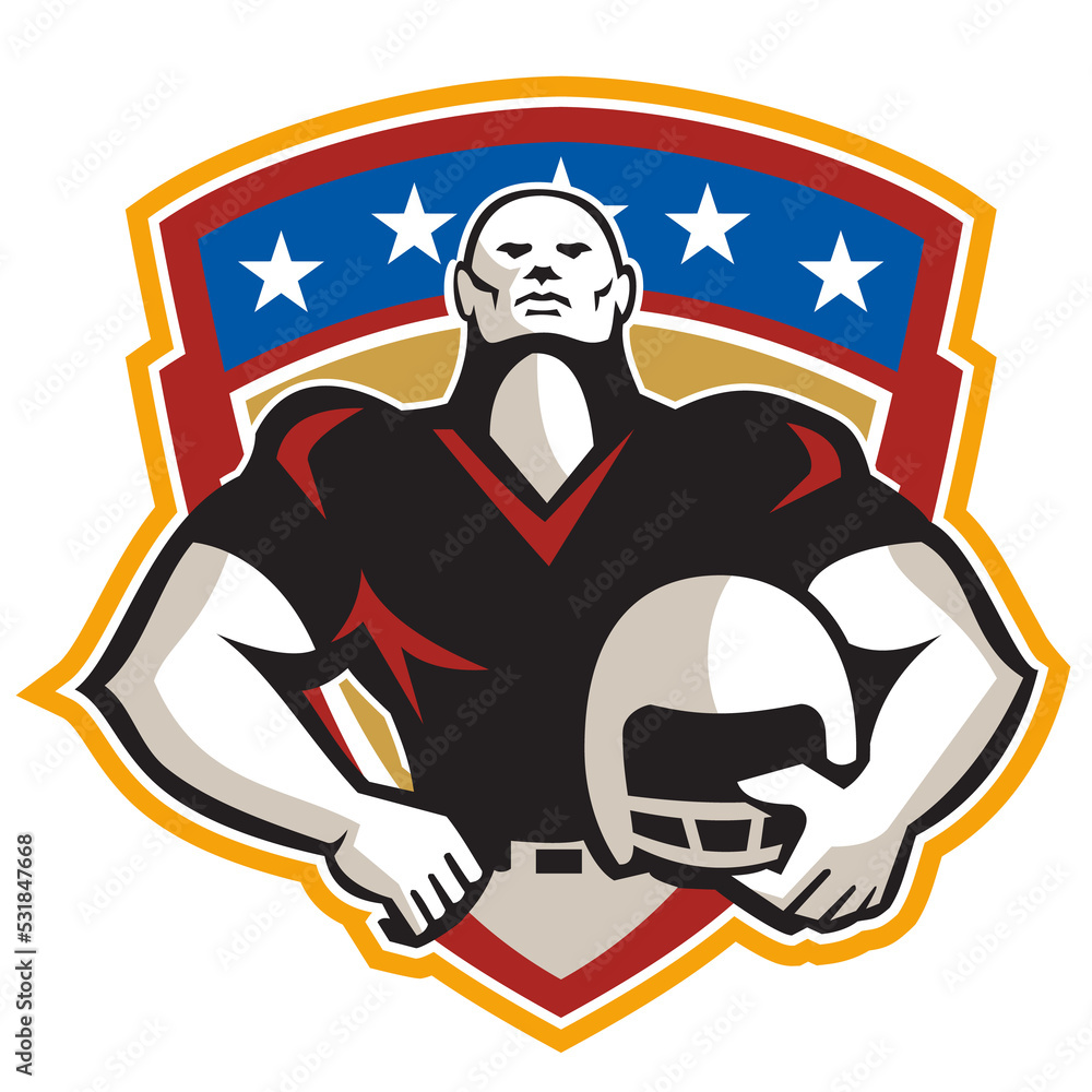 American Football Tackle Linebacker Helmet Shield