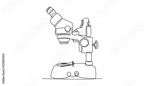 continuous line of science research microscope