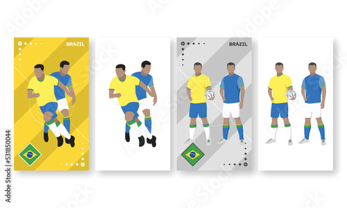 Brazil Football Team Kit, Home kit and Away Kit