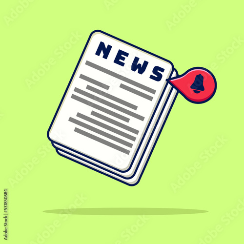 Newspaper icon. newslatter design illustration