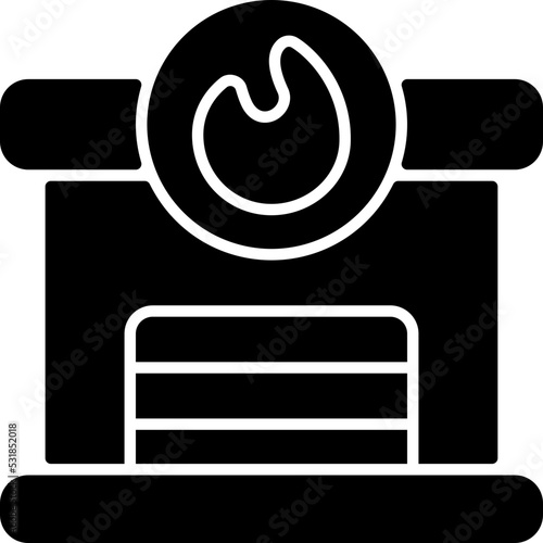 fire station solid icon