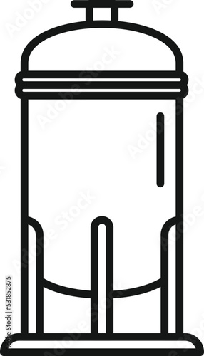 Milk product icon outline vector. Cheese production. Eating farm