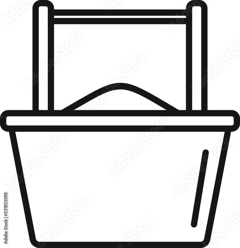 Storage milk icon outline vector. Factory production. Milk food