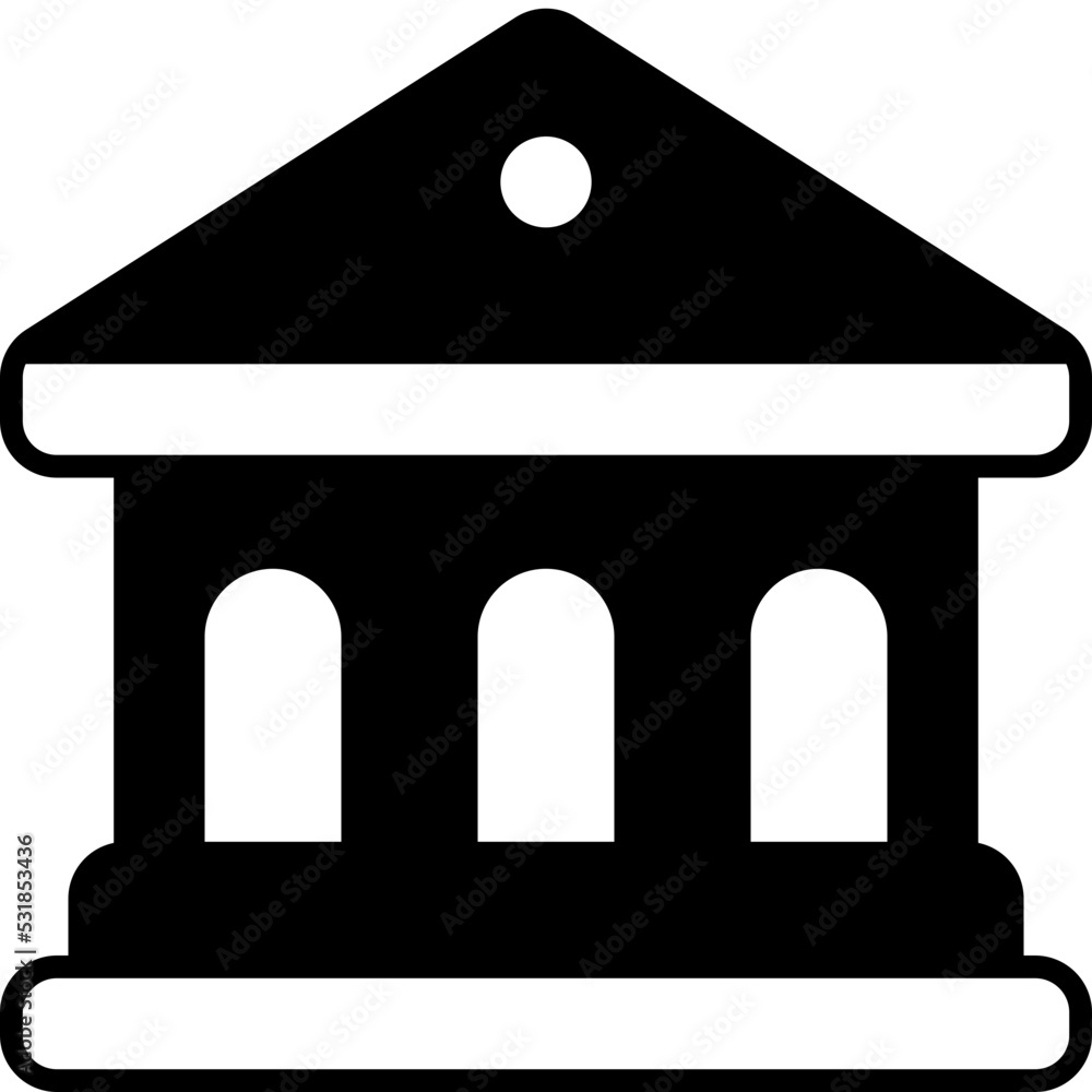 bank solid line icon bank solid line icon