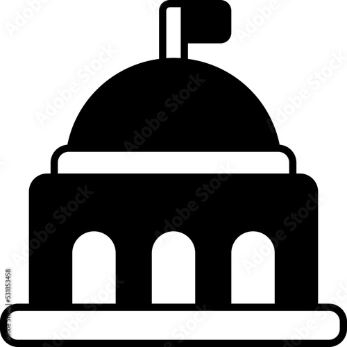 embassy solid line icon