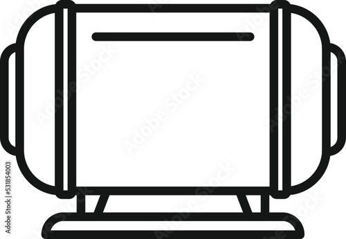 Milk tank icon outline vector. Food production. Dairy process