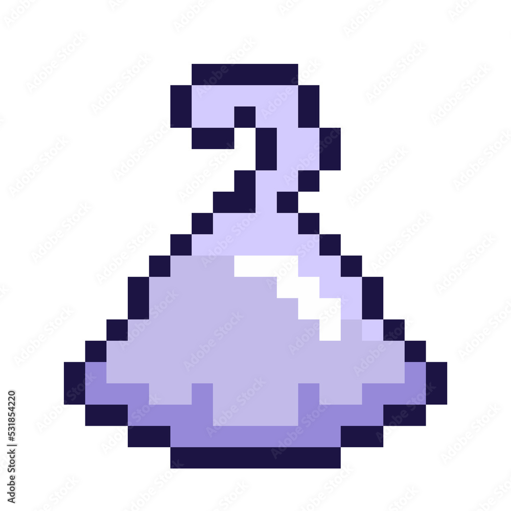 Pixelated of Slime, Purple with Tentacle