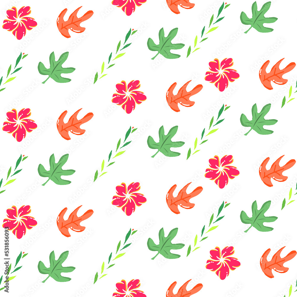 Hawaiian Flowers Pattern Clipart Hawaiian Flowers Pattern Clipart