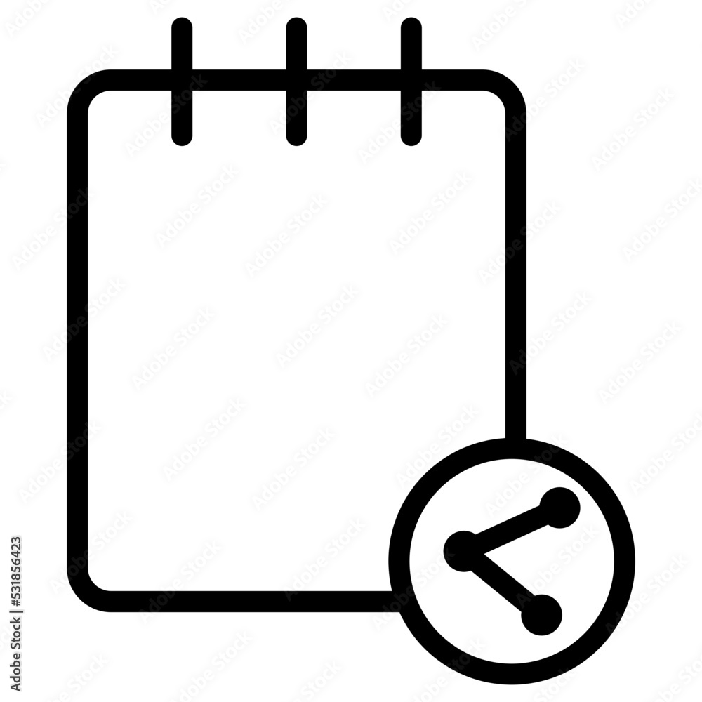 notepad share icon notepad share icon
