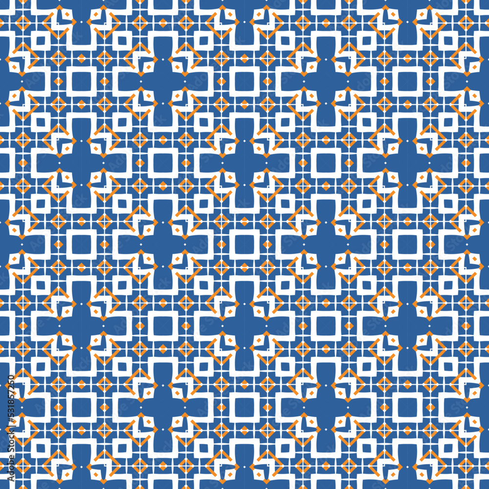 Fototapeta premium Geometric pattern. Seamless vector background. Ethnic graphic design.