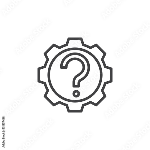 Technical support line icon