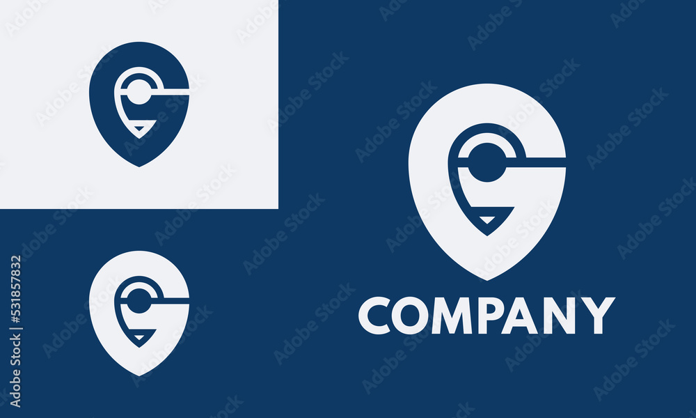 a combination of the letter g and the symbol of the location point, very suitable for companies engaged in transportation or the like that need location access a combination of the letter g and the symbol of the location point, very suitable for companies engaged in transportation or the like that need location access