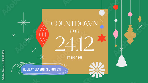 Contemporary New Year Banner Template