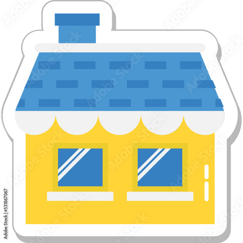 Hut Colored Vector Icon 
