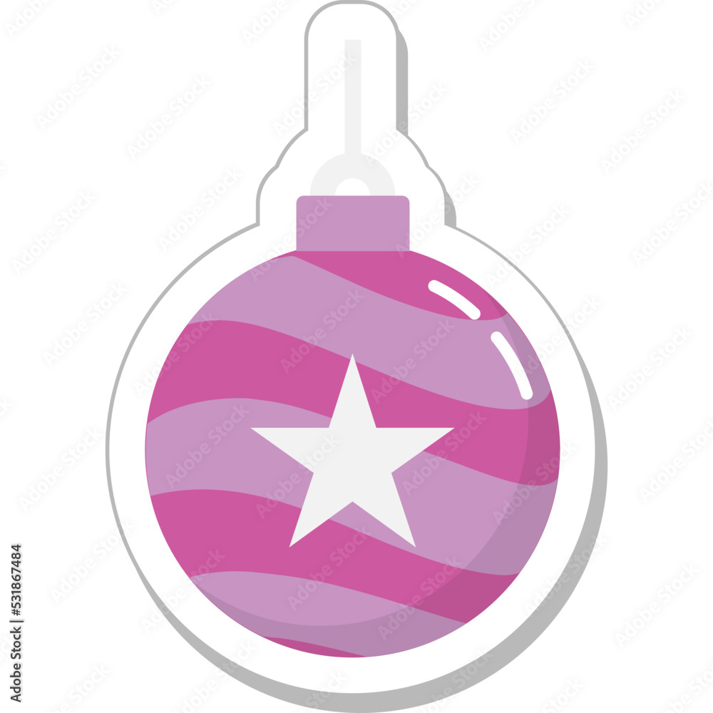 Obraz premium Bauble Colored Vector Icon
