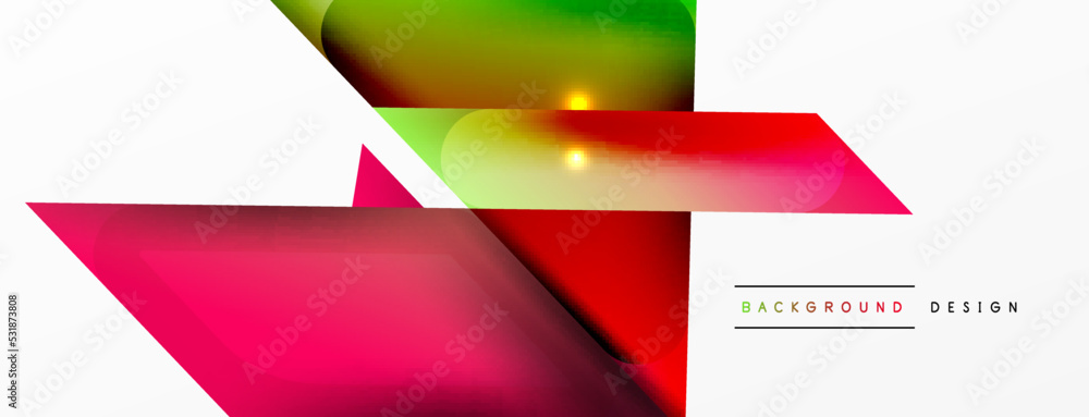 Dynamic 3d geometric abstract background. Triangles and other simple forms composition. Vector Illustration For Wallpaper, Banner, Background, Card, Book Illustration, landing page Dynamic 3d geometric abstract background. Triangles and other simple forms composition. Vector Illustration For Wallpaper, Banner, Background, Card, Book Illustration, landing page