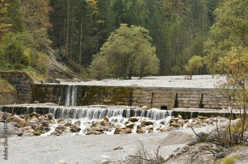 Dam stairs in the Wimbachtal in the Berchtesgadenerland, Bavaria, Germany photo