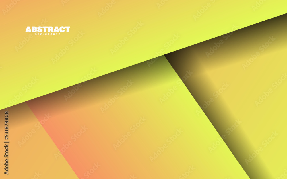 Abstract papercut banner background yellow color Abstract papercut banner background yellow color