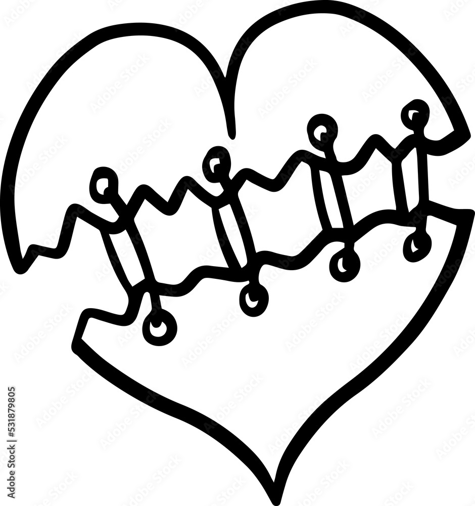 Line Art Heart Illustration
Line Art Heart Illustration