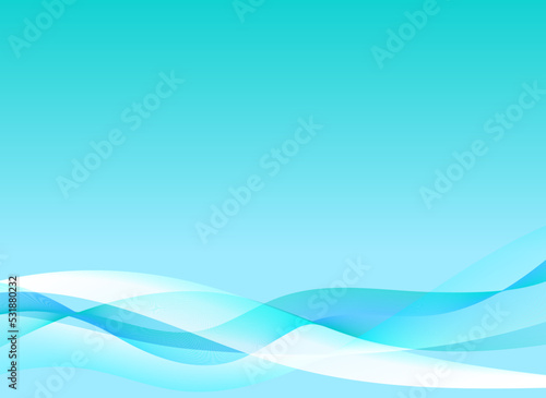 背景　アブストラクト　水　海　ウェーブ　ベクターイラスト