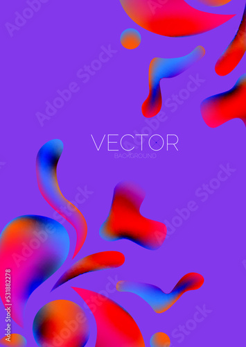 Fluid shapes vertical wallpaper background. Vector illustration for banner background or landing page