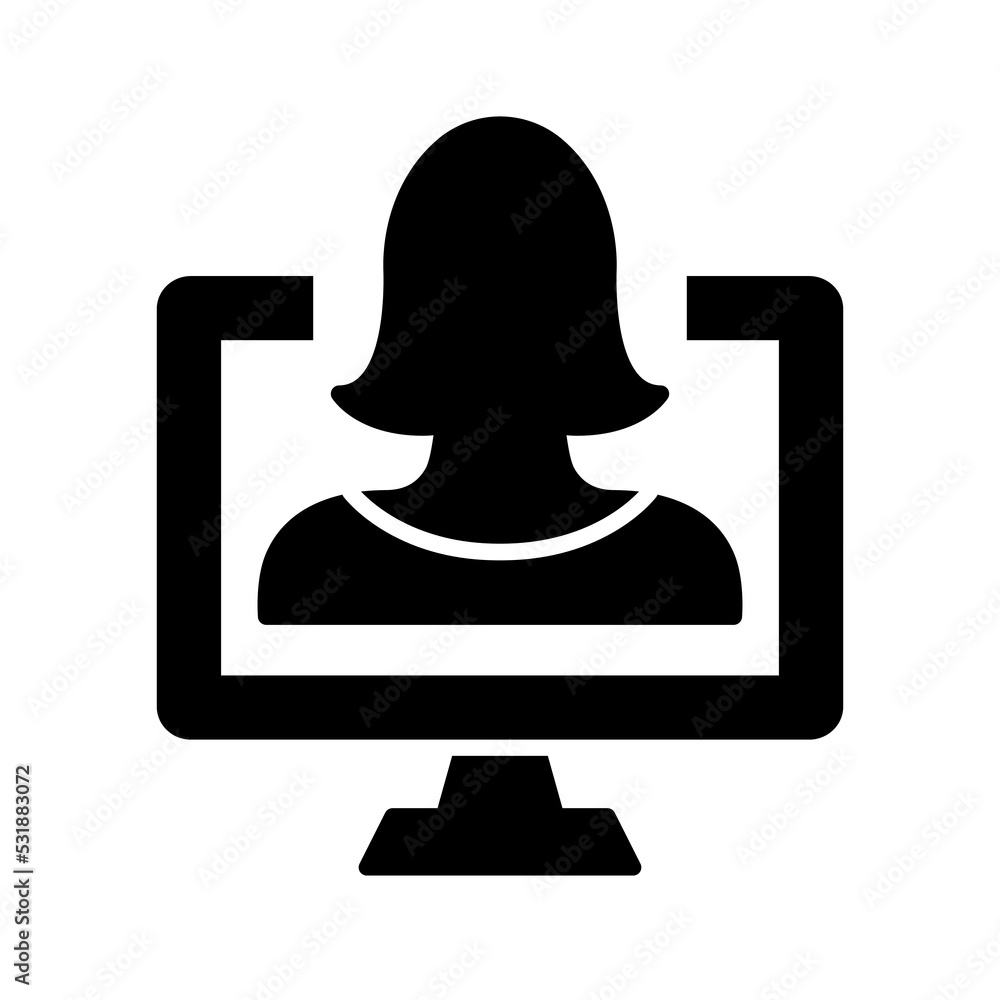 Online Education Silhouette Icon. Distant Education, E-learning, Online Webinar and Consultation. Online Training Black Icon. Teacher and Laptop pictogram. Vector Isolated Illustration Online Education Silhouette Icon. Distant Education, E-learning, Online Webinar and Consultation. Online Training Black Icon. Teacher and Laptop pictogram. Vector Isolated Illustration