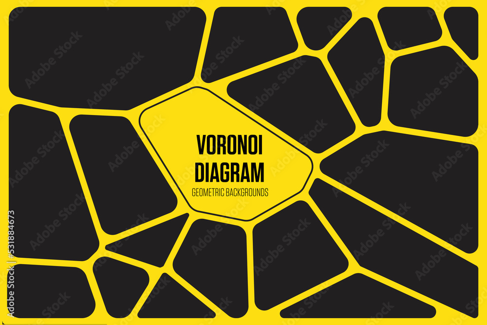 Voronoi diagram geometric tile texture, background, stone texture ...