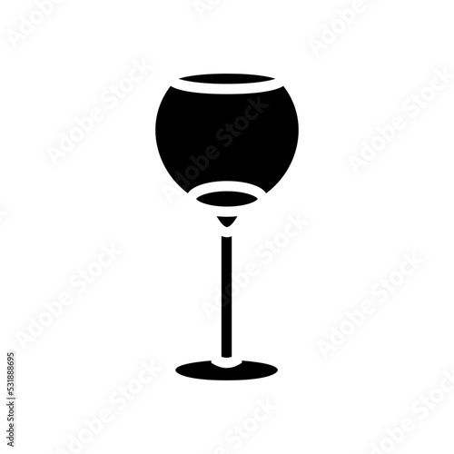 cabernet wine glass glyph icon vector. cabernet wine glass sign. isolated symbol illustration