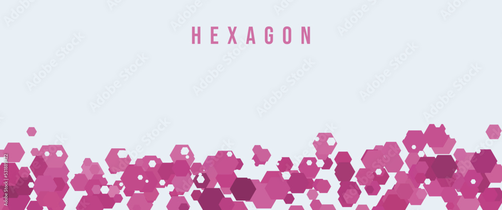 Abstract hexagon vector background design, seamless geometric background, can be used for background, banner, elements, minimalist decoration.