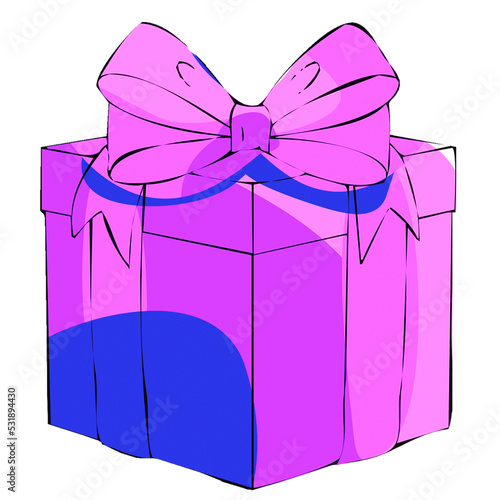 gift box with ribbon