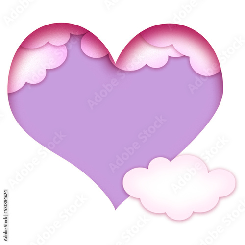 paper heart . valentine. shape